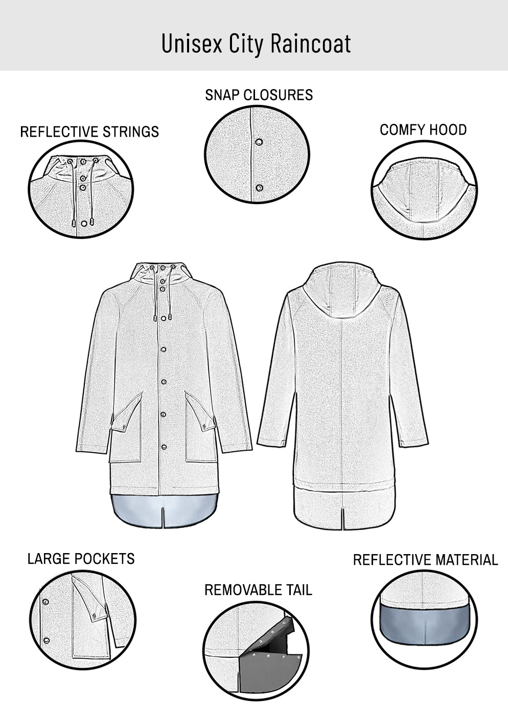 Unisex City Raincoat